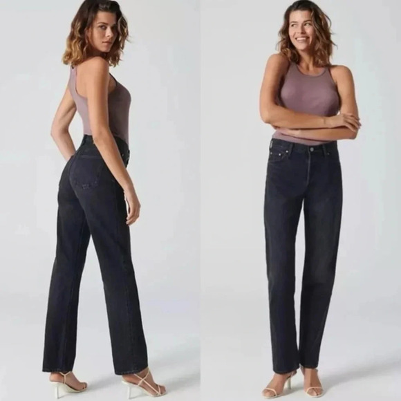 Denim Forum Denim - Aritzia Denim Forum The Patti Mid Rise Straight 31L
